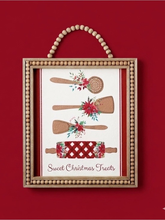 The Pioneer Woman Other - 🌸 New The Pioneer Woman Christmas/Holiday Red Gingham Rolling Pin Sign